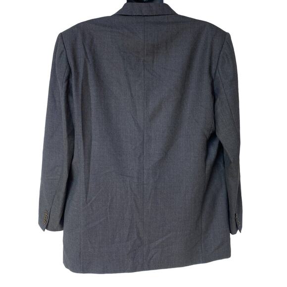 Vintage Barneys New York Blazer Bruno Gray Black Micro Check Jacket Mens Size 46 - Picture 12 of 13